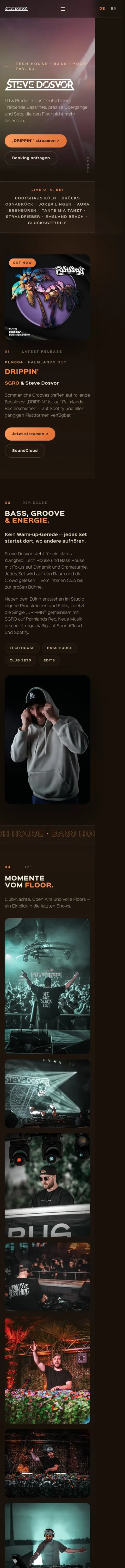 Mobile Ansicht von stevedosvormusic.com